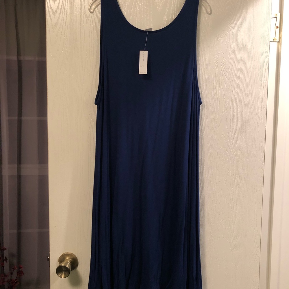 Navy tank dress